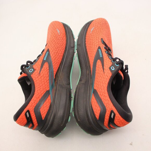 Brooks Ghost 15 Women’s Size 10 Running Lace Up Shoes Orange Teal 1203801B617 - Picture 6 of 8